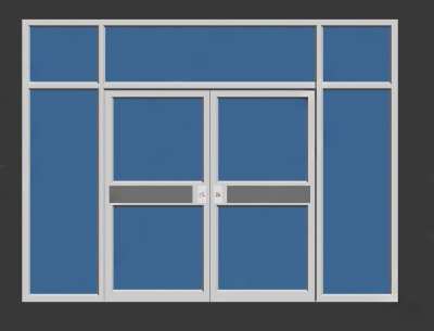 现代双开门3D模型下载